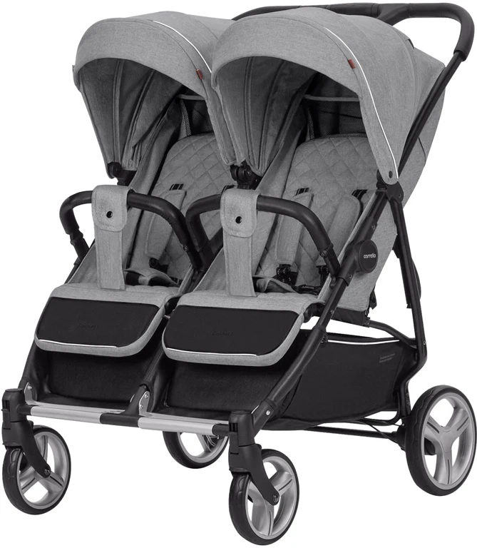 Детская коляска для двойни CARRELLO Connect CRL-5502 Rock Gray